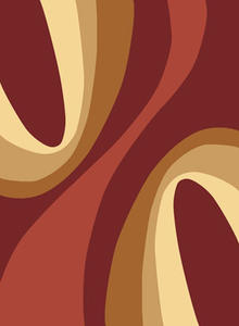 Name:Torino Swirls Red Rug, Item id:2910_2368-RED (Medium Image)