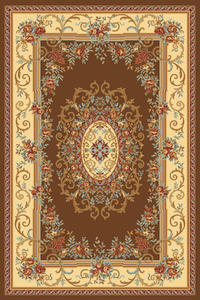 Name:New Vision Medallion Brown Rug, Item id:2910_2579-BRN (Medium Image)