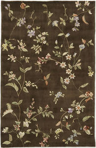 Name:Flora Mocha Brown Rug, Item id:2910_3035C (Medium Image)