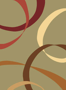 Name:Torino Ribbons Lt Green Rug, Item id:2910_3866-LGN (Medium Image)