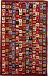Name:Block Party Brown Rug, Item id:2910_4500A (Medium Image)