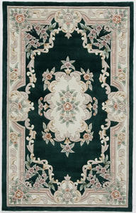 Name:New Aubusson Emerald Rug, Item id:2910_510-361 (Medium Image)