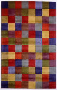 Name:Color Blocks Dark Rug, Item id:2910_8700A (Medium Image)