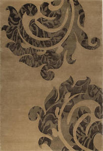 Modern Loom Brown Tibetan Wool Rug Product Image