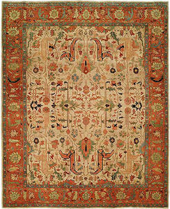 Antique Heriz Zaurak Hand Knotted Rug Thumbnail Image