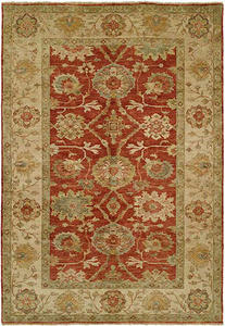 Peshawar P-4 Rust/Ivory Hand Knotted Rug Thumbnail Image
