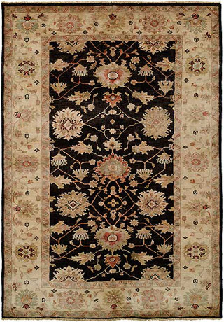 Name:Peshawar P-5 Black/Ivory Hand Knotted Rug, Item id:3510_peshawar2 (Medium Image)