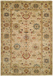 Peshawar P-5 Ivory/Beige Hand Knotted Rug Thumbnail Image