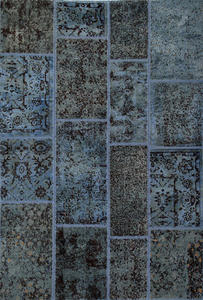 Name:PTWBLUE Cowhide Design Rug, Item id:3710_PTW_BLUE (Medium Image)