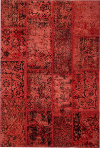 Name:PTWRED Cowhide Design Rug, Item id:3710_PTW_RED (Medium Image)