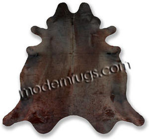 Name:Solid Chocolate Cowhide Rug, Item id:38_chocolate (Medium Image)