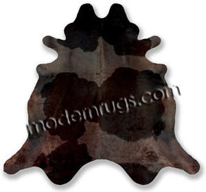 Name:Chocolate Contrast Cowhide Rug, Item id:38_chocolate_contr (Medium Image)