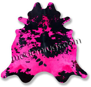 Name:Fuchsia Contrast Cowhide Rug, Item id:38_contrast_fuchsia (Medium Image)