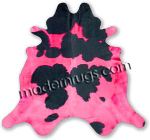 Name:Pink Contrast Cowhide Rug, Item id:38_contrast_pink (Medium Image)