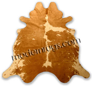Name:Hereford Brown Cowhide Rug, Item id:38_holsteinltbrn (Medium Image)
