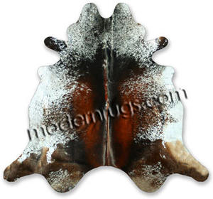 Name:Tricolor Exotic Red Cowhide Rug, Item id:38_mix_tri-ex-red (Medium Image)
