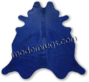 Name:Solid Navy Blue Cowhide Rug, Item id:38_navyblue (Medium Image)