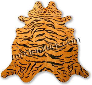 Name:Orange Tiger Cowhide Rug, Item id:38_tiger (Medium Image)