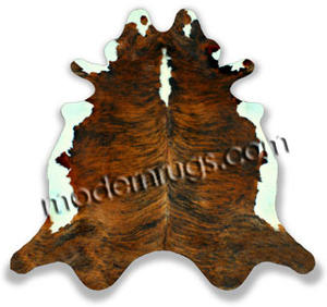 Name:Tricolor Brindle Dark Brown Cowhide Rug, Item id:38_triclr-brin-dkbrn (Medium Image)