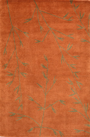 Name:Meadow Tangerine Tibetan Hand Knotted Rug, Item id:40_MeadowTangerine (Medium Image)