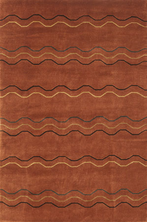 Name:Onda Brick Tibetan Hand Knotted Rug, Item id:40_OndaBrick (Medium Image)