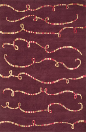 Name:Pathways Bordeaux Tibetan Hand Knotted Rug, Item id:40_PathwaysBordeaux (Medium Image)