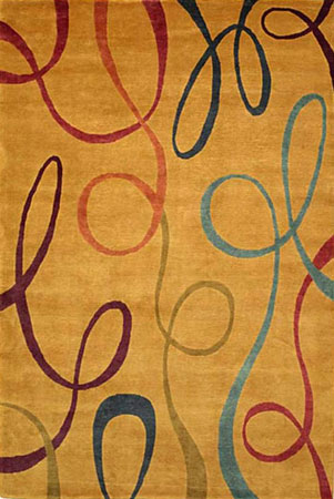 Name:Viola Honey Tibetan Hand Knotted Rug, Item id:40_ViolaHoney (Medium Image)