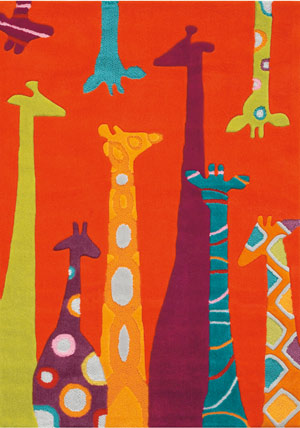 Name:Kids 3078-40 Red Rug, Item id:4110_3078-40 (Medium Image)