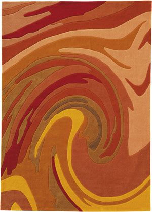 Name:Action Painting 4018-29 Orange Rug, Item id:4110_4018-29 (Medium Image)