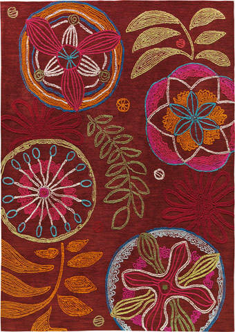 Name:Unseelie 4301-42 Floral Rug, Item id:4110_4301-42 (Medium Image)