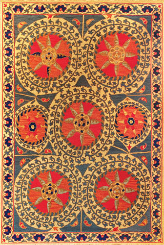 Name:Irusan Hand Knotted Tibetan Rug, Item id:4410_Suzani_3 (Medium Image)