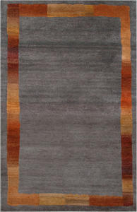 Border Gray Tibetan Rug Thumbnail Image