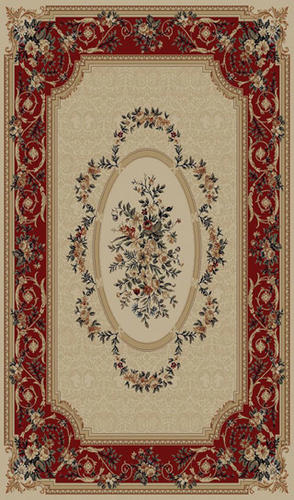 Name:Rhine RH13_ivory_red Rug, Item id:4510_RH13_ivory_red (Medium Image)
