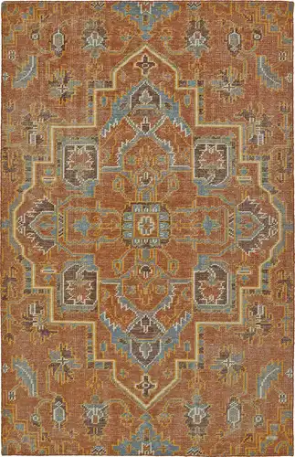 Modern Loom Relic Hand Knotted Paprika Transitional Rug Product Image