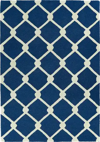 Modern Loom Spaces Hand Tufted Navy Patterned Modern Rug Product Image
