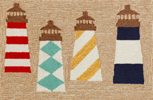 Frontporch Lighthouses Natural 140112 Rug Thumbnail Image