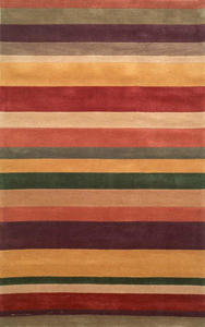 Oslo Stripes Rust Rug Thumbnail Image
