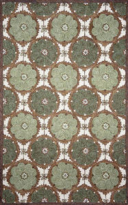 Ravella Lakai Circles Green Rug Thumbnail Image