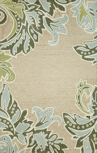 Name:Ravella Ornamental Leaf Aqua Rug, Item id:5710_RAVELLA_ORNAMENTAL_LEAF_BORDER_AQUA (Medium Image)