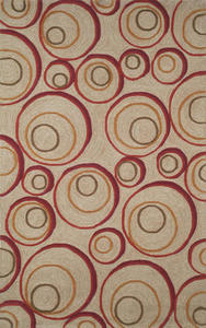 Spello Hoops Red Rug Thumbnail Image