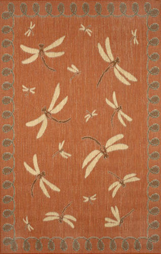 Name:Terrace Dragon Fly Terracotta Rug, Item id:5710_TERRACE_DRAGON_FLY_TERRACOTTA_17461 (Medium Image)