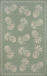Thatcher Pineapple Aqua Ivory 486673 Rug Thumbnail Image