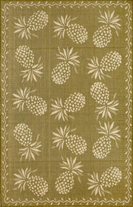 Thatcher Pineapple Moss Ivory 486676 Rug Thumbnail Image