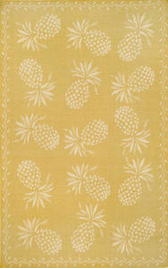 Thatcher Pineapple Yellow Ivory 486659 Rug Thumbnail Image