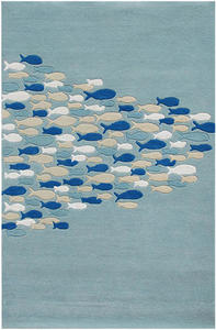 Name:Schooled Coastal Living Hand-Tufted CH03 Pastel Blue Rug, Item id:5810_CH03 (Medium Image)