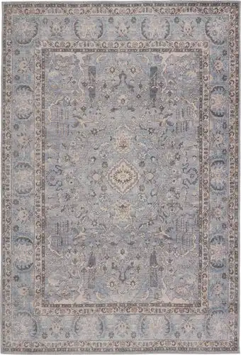 Jaipur Living Kindred KND12 Blue Power Loomed Synthetic Rug Product Image