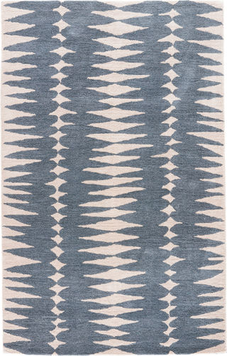Modern Loom Living En Casa LST27 Tear Drops Gray Silver Hand Loomed Wool Rug Product Image