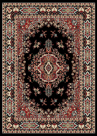 Name:Premium 7069 Black Rug, Item id:7110_7069_Black (Medium Image)