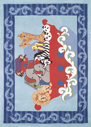 Name:KidzImage Ki003 Azure Blue Rug, Item id:7110_KI003_Azure_Blue (Medium Image)
