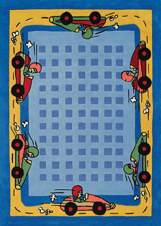 Name:KidzImage Ki004 Azure Blue Rug, Item id:7110_KI004_Azure_Blue (Medium Image)